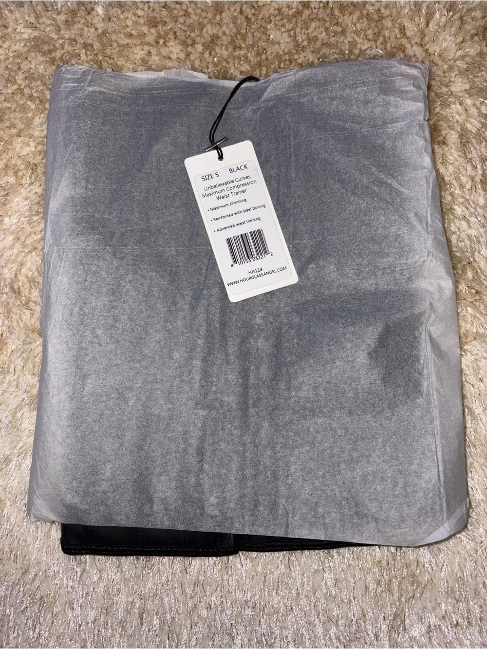 NEW Hourglass Angle Black Waist Trainer Shapewear size Small